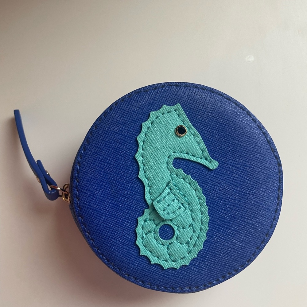 Kate Spade splash out seahorse Round Coin Purse super RARE!